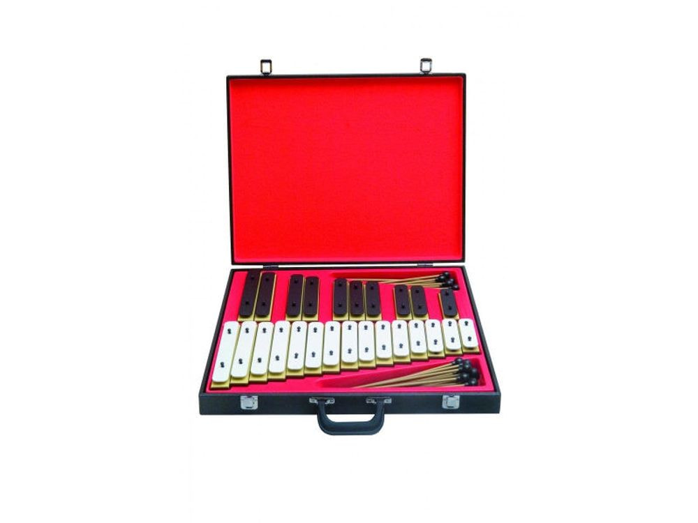 Melodični Resonatorji Goldon 11425 komplet G1-G3 kovček 25 ploščic in 25 palic