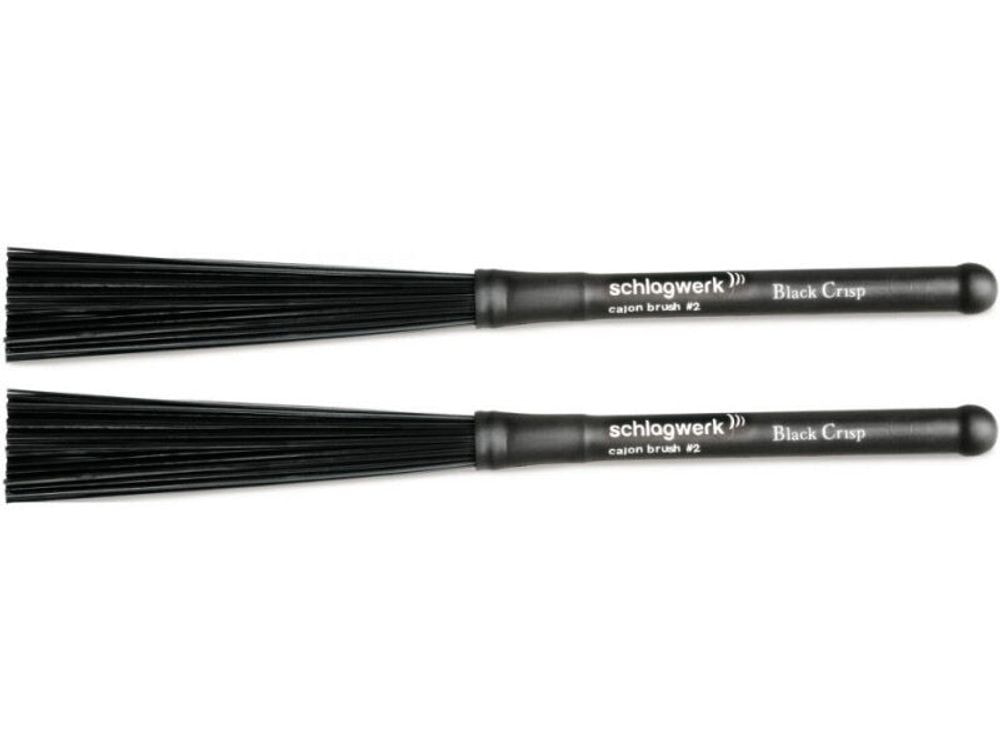 Metlice Schlagwerk BRC02 Black Crisp Cajon Brush