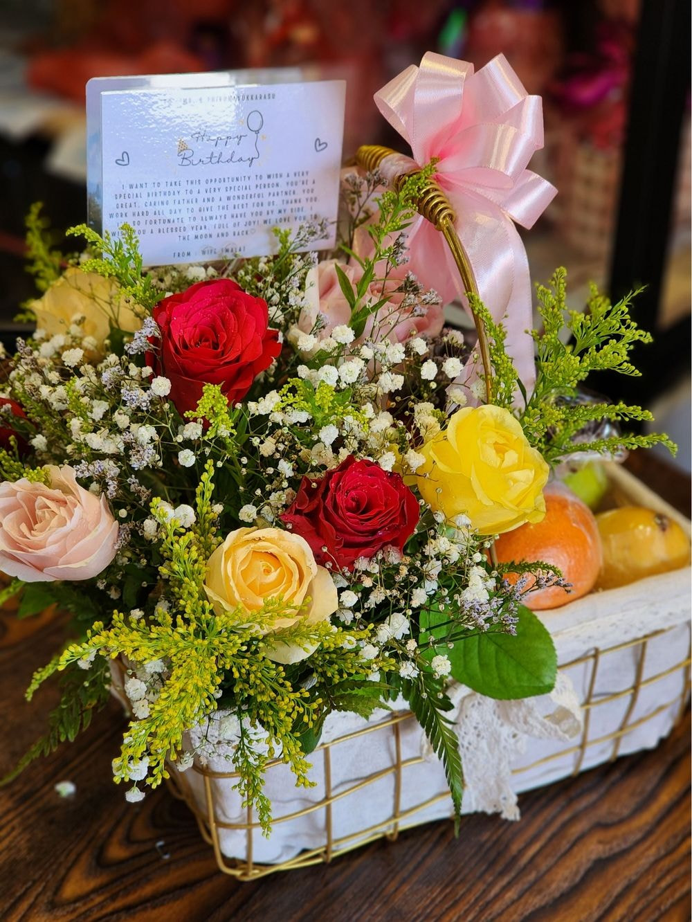 Iron basket arrangement