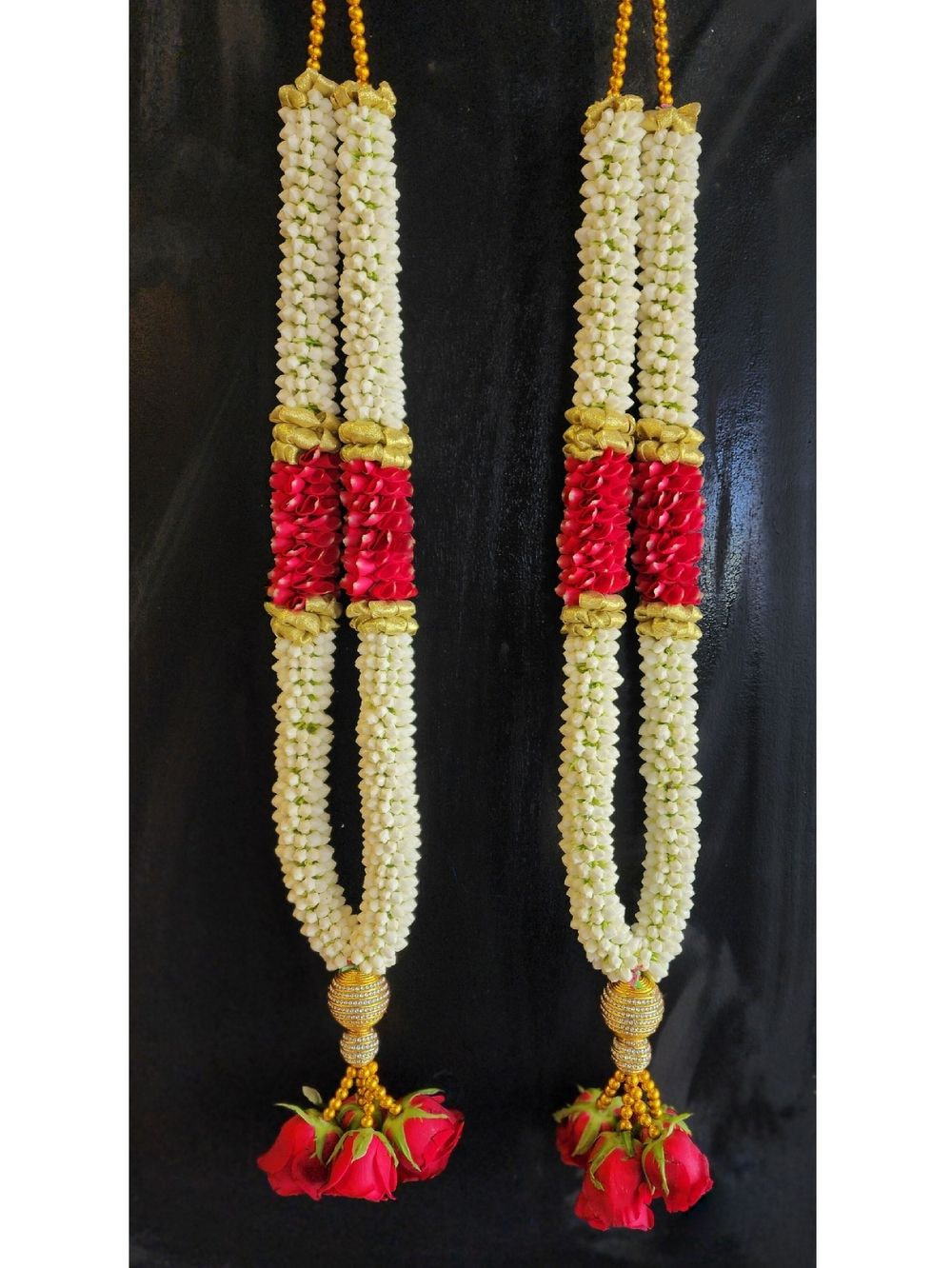 Garland with Rose Petals & Ribbon
