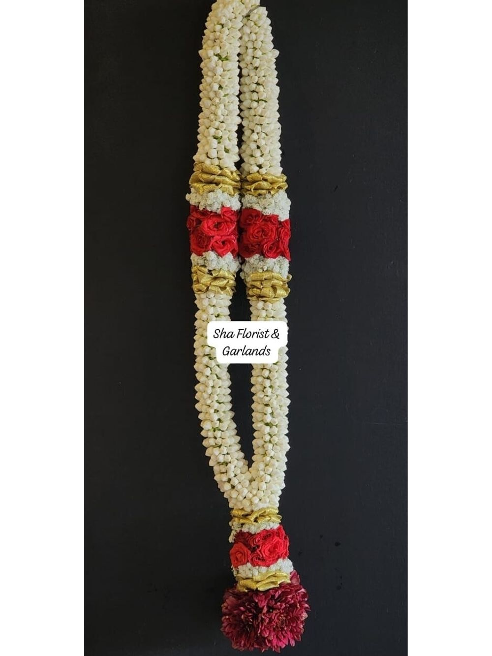Crepe Jasmine Garland with Baby Breathe