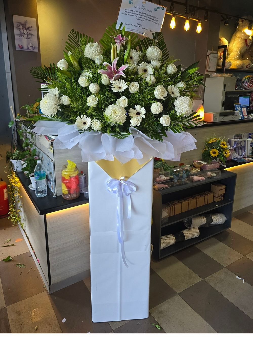 Condolences Small Box Arrangement: In Loving Memory
