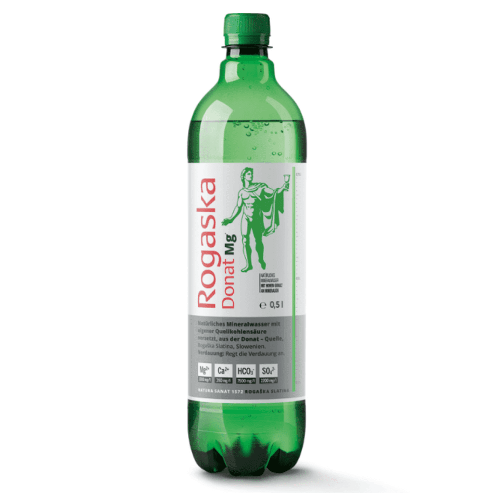 Donat Mg - Mineralwasser magnesiumhaltig – mit Kohlensäure – 0,5L