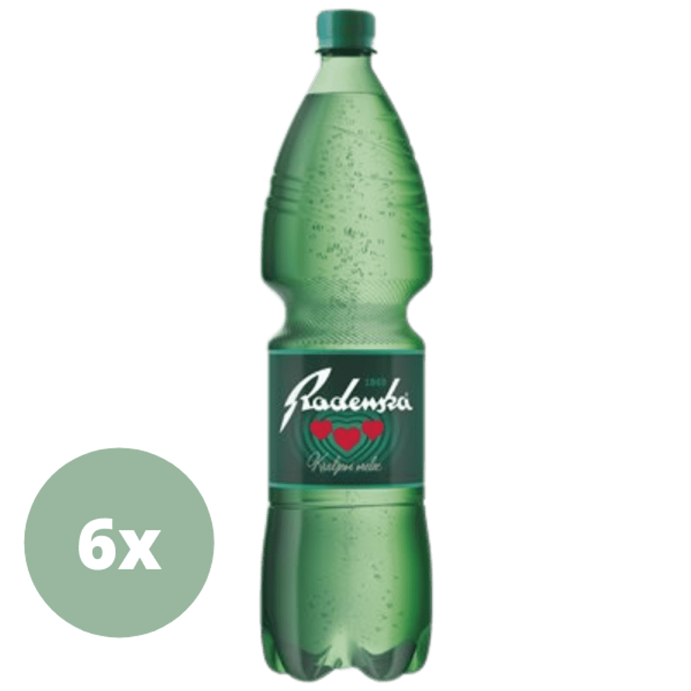 Radenska – Mineralwasser mit Kohlensäure – 6x1,5L