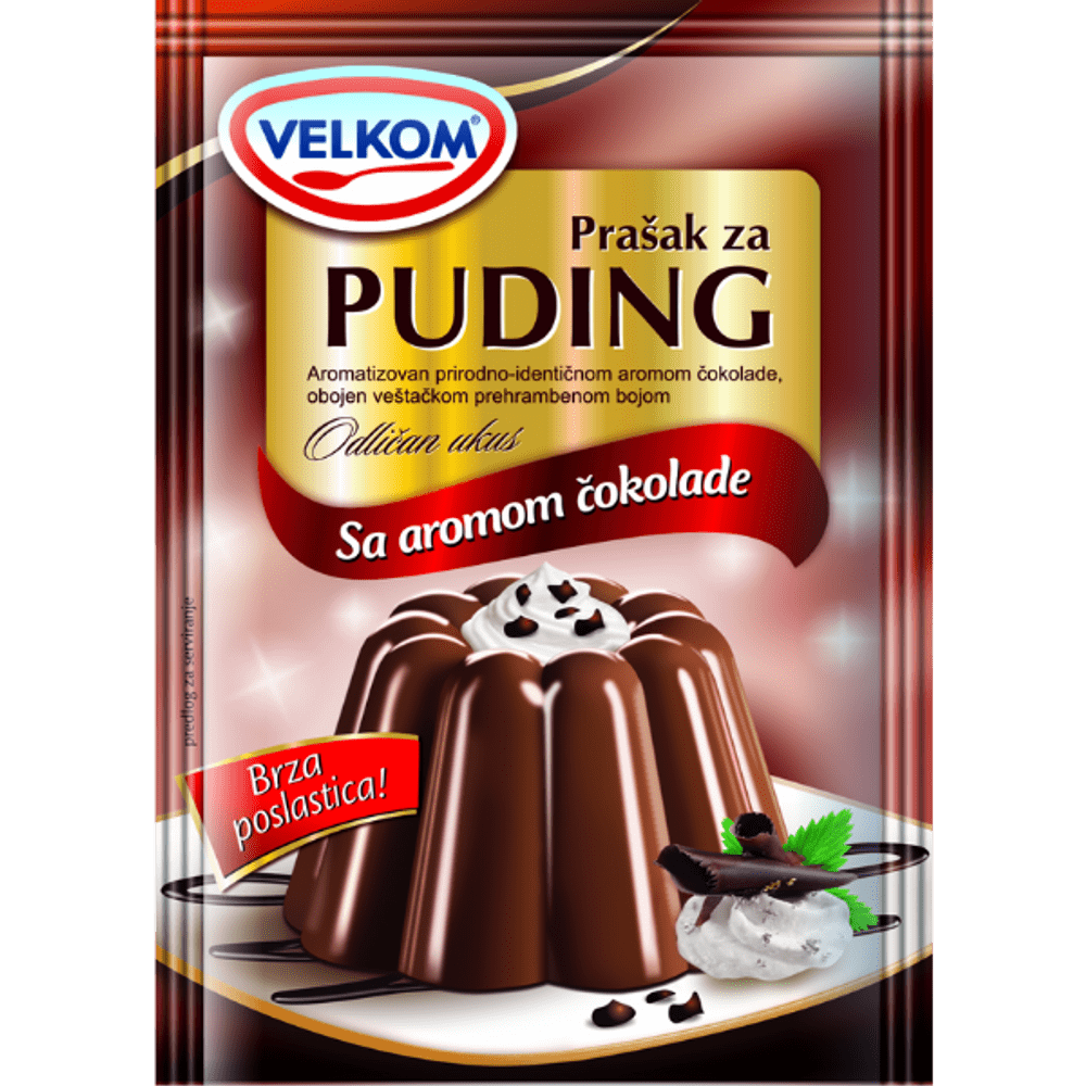 Velkom – Puddingpulver Schokolade – 45g