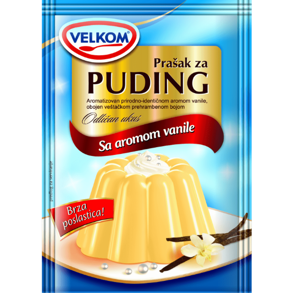 Velkom – Puddingpulver Vanille – 45g
