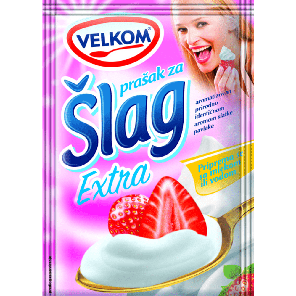 Velkom – Slag Extra – Pulver für Schlagsahne – 500g