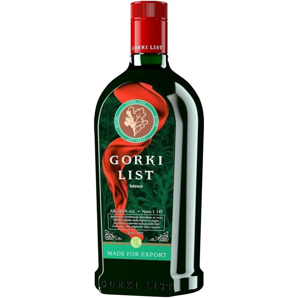Gorki List Bitterlikör 28 % - 1l / 14