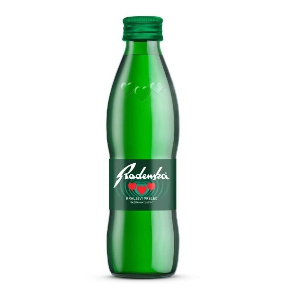 Radenska Mineralwasser - 0.25l im Glas