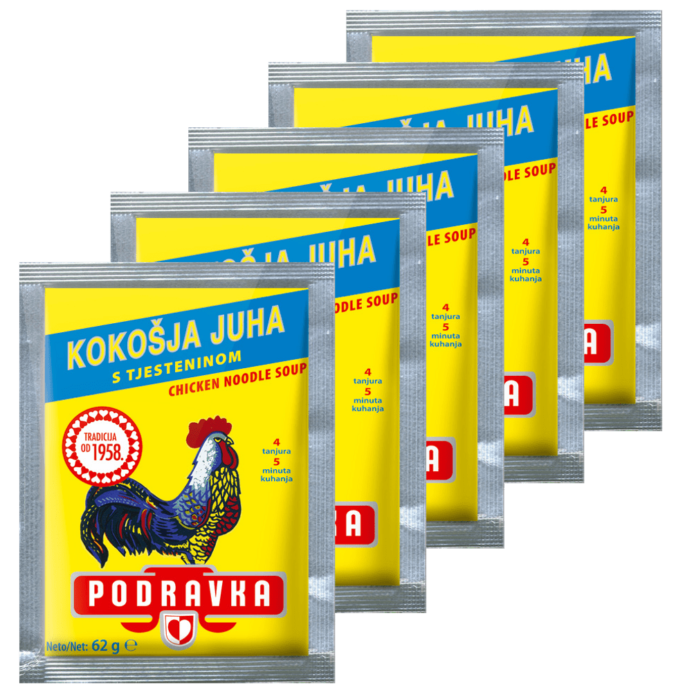 Hühnersuppe mit Nudeln,4+1  62g Podravka