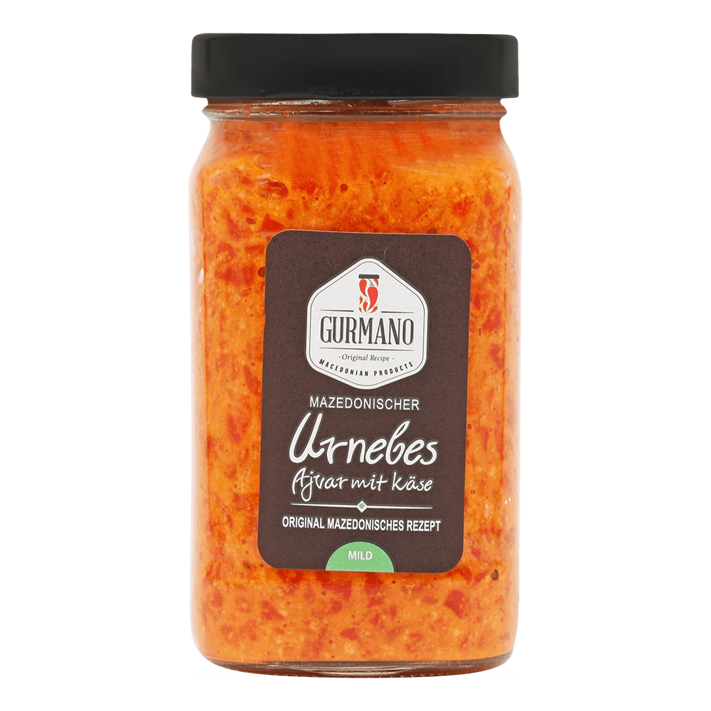 Gurmano Ajvar mit Käse mild - 490g (Urnebes)