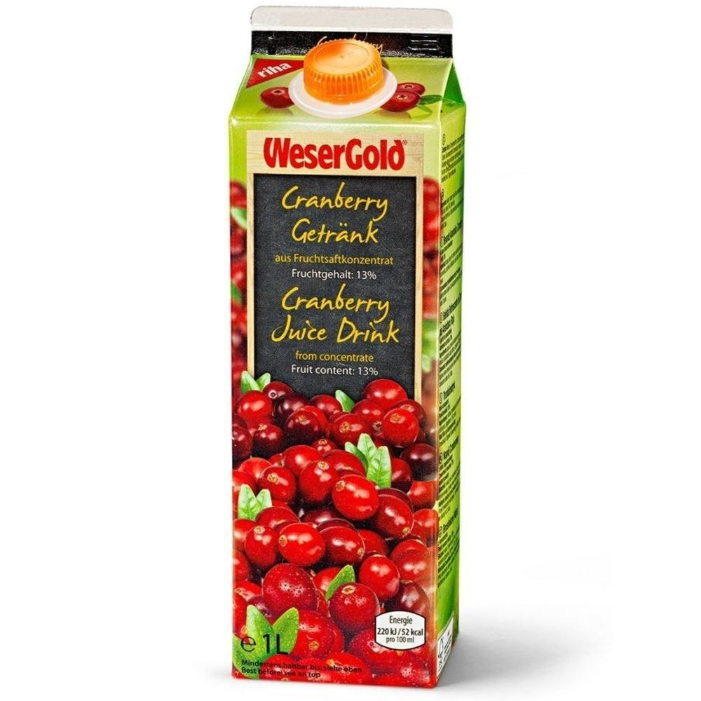 WesterGold Cranberrysaft - 100cl