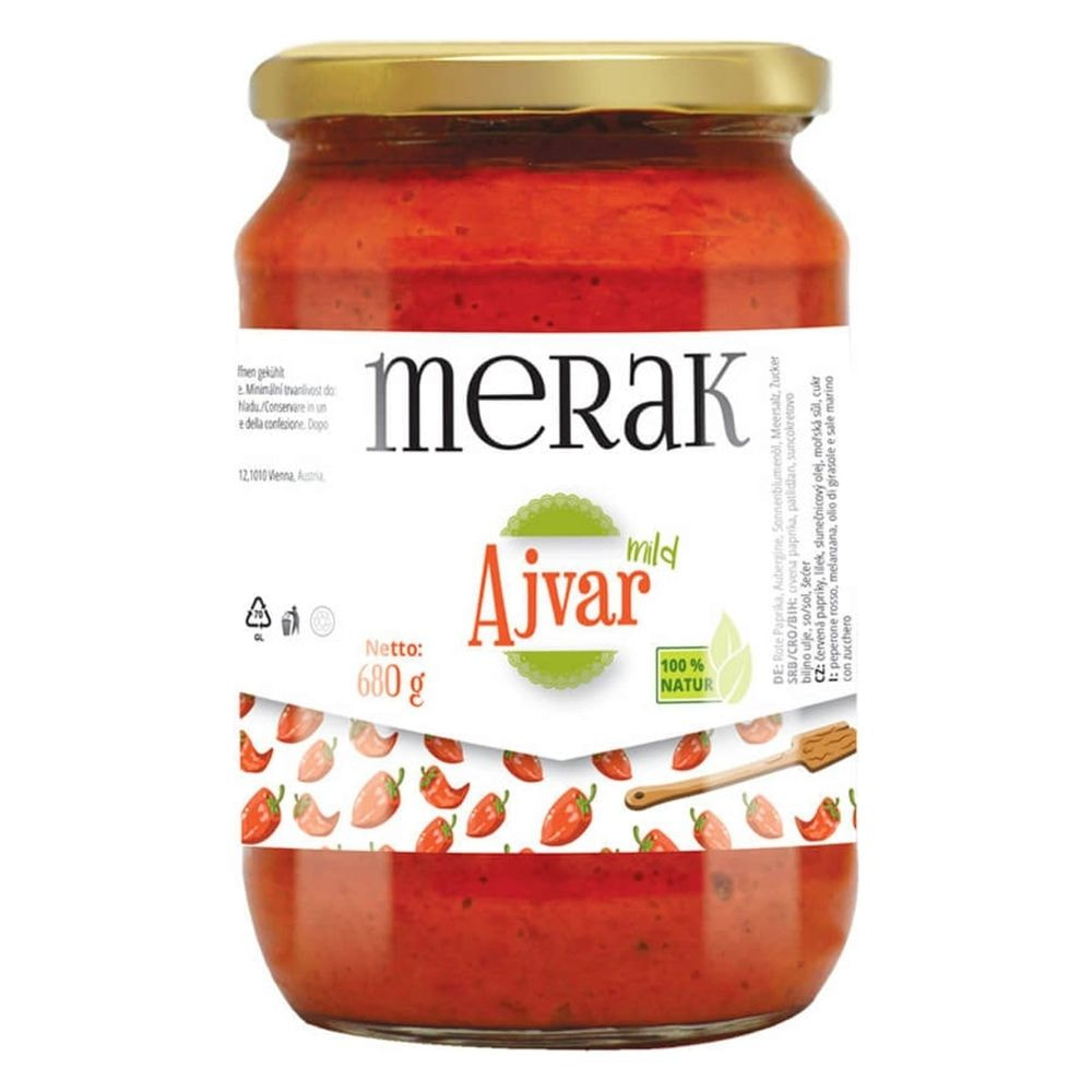 Ajvar  - 720ml mild Merak