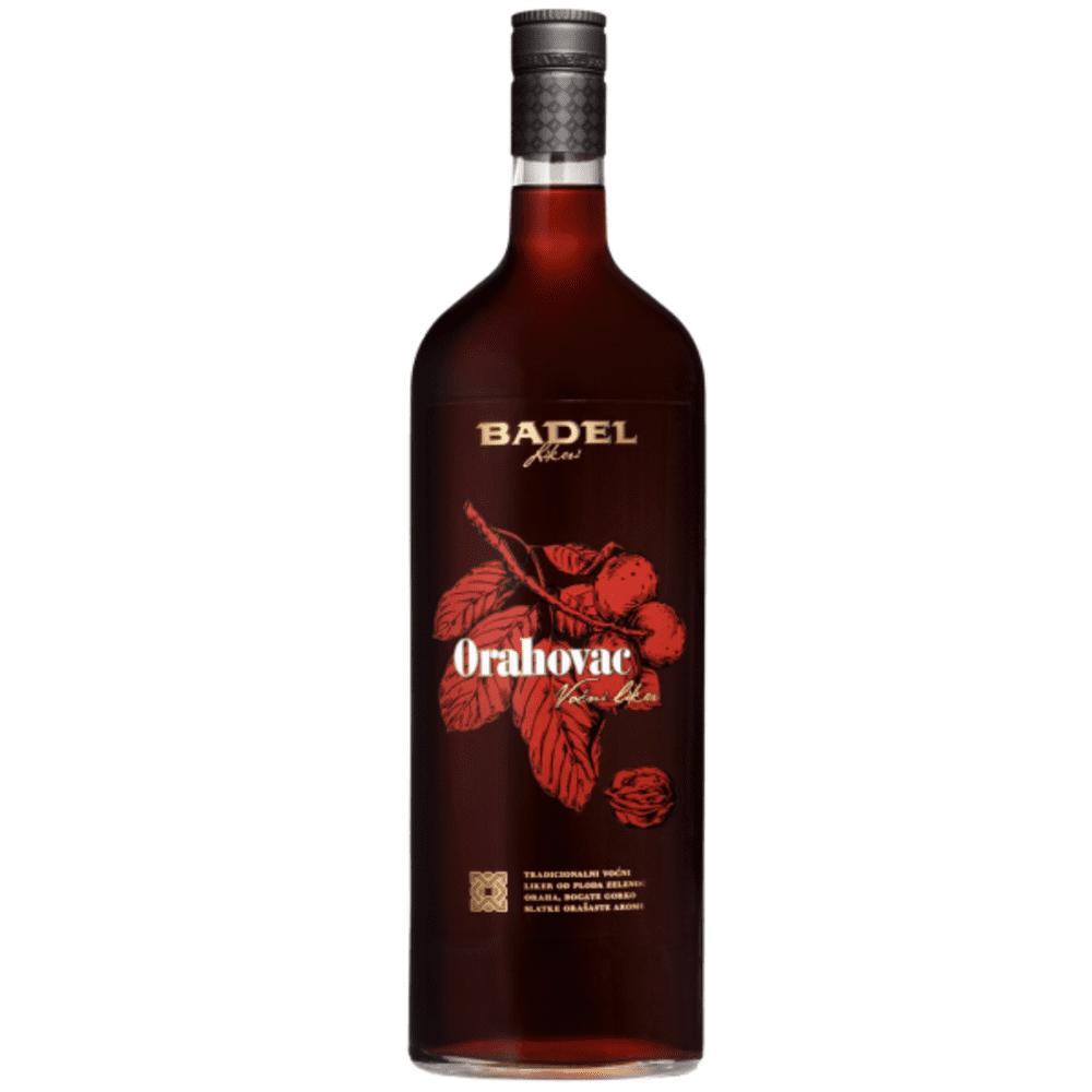 Orahovac,Baumnusslikör  Badel 24 % - 1l / 14