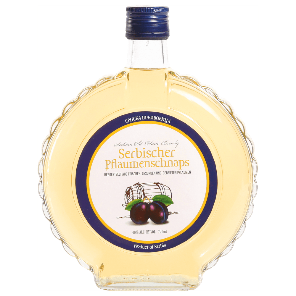 Sliwowitz Serbischer Pflaumenschnaps 40 % - 0.75L / 7