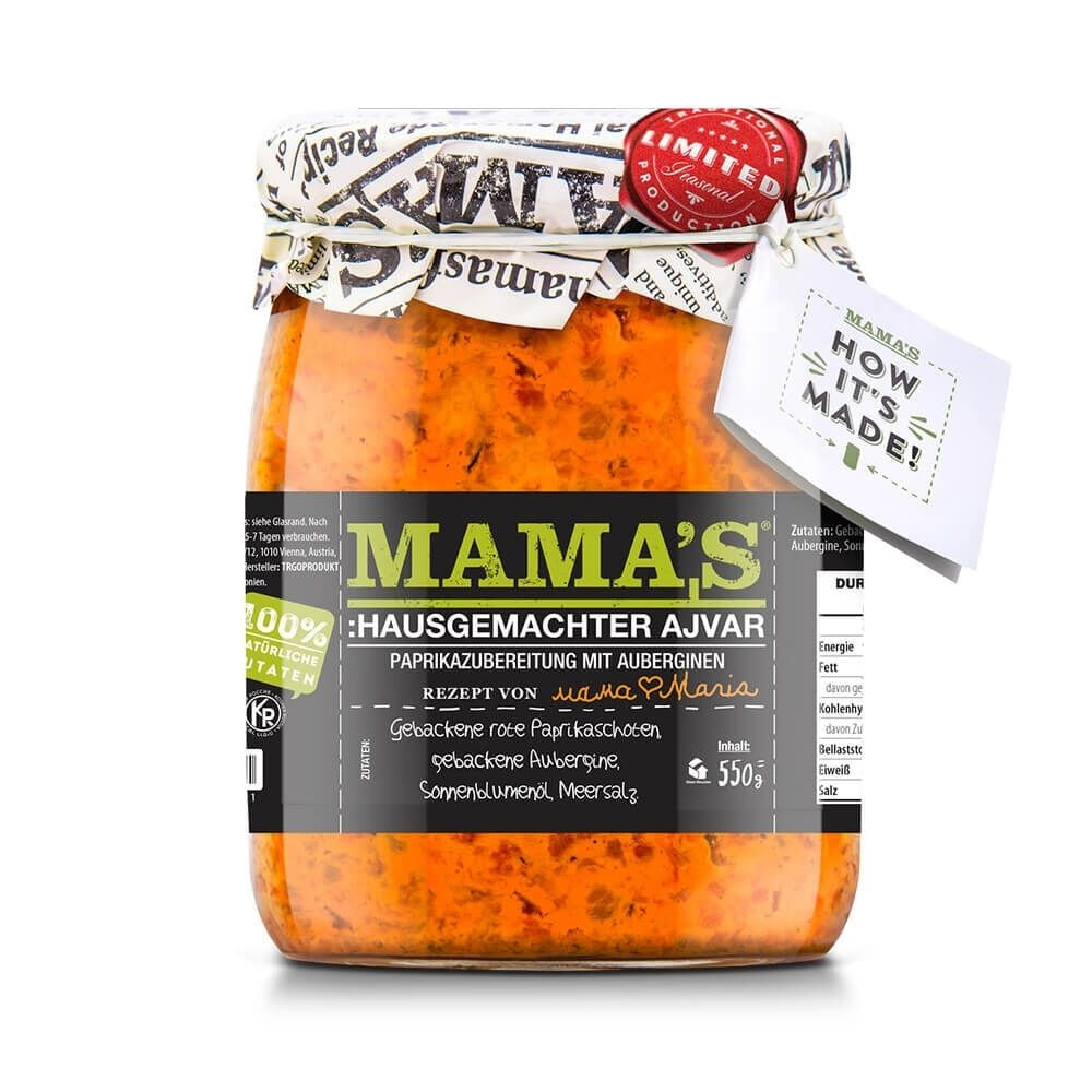 Ajvar Mamas Hausgemacht Mild- 550g