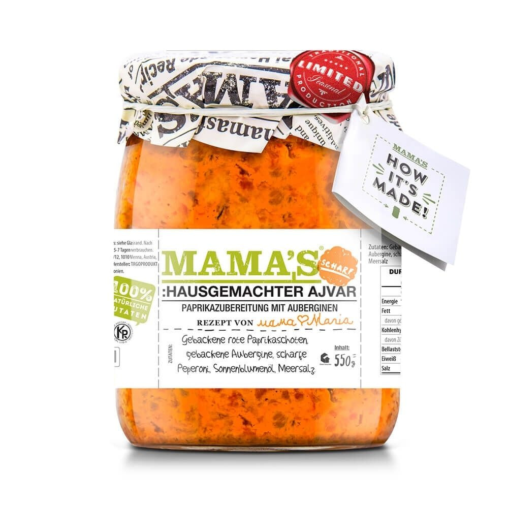 Ajvar Mamas Hausgemacht Scharf- 550g