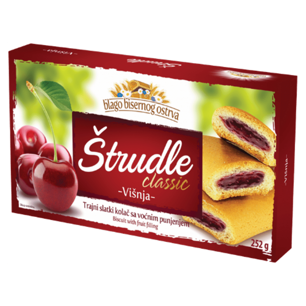 Strudeln mit Sauerkirschfüllung - 252g