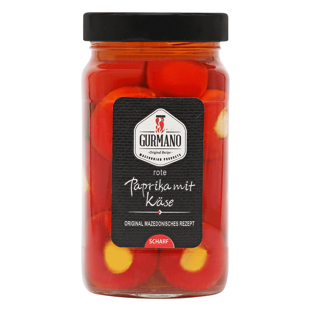 Gurmano Rot Cherrypaprika gefüllt mit Käse - 500g