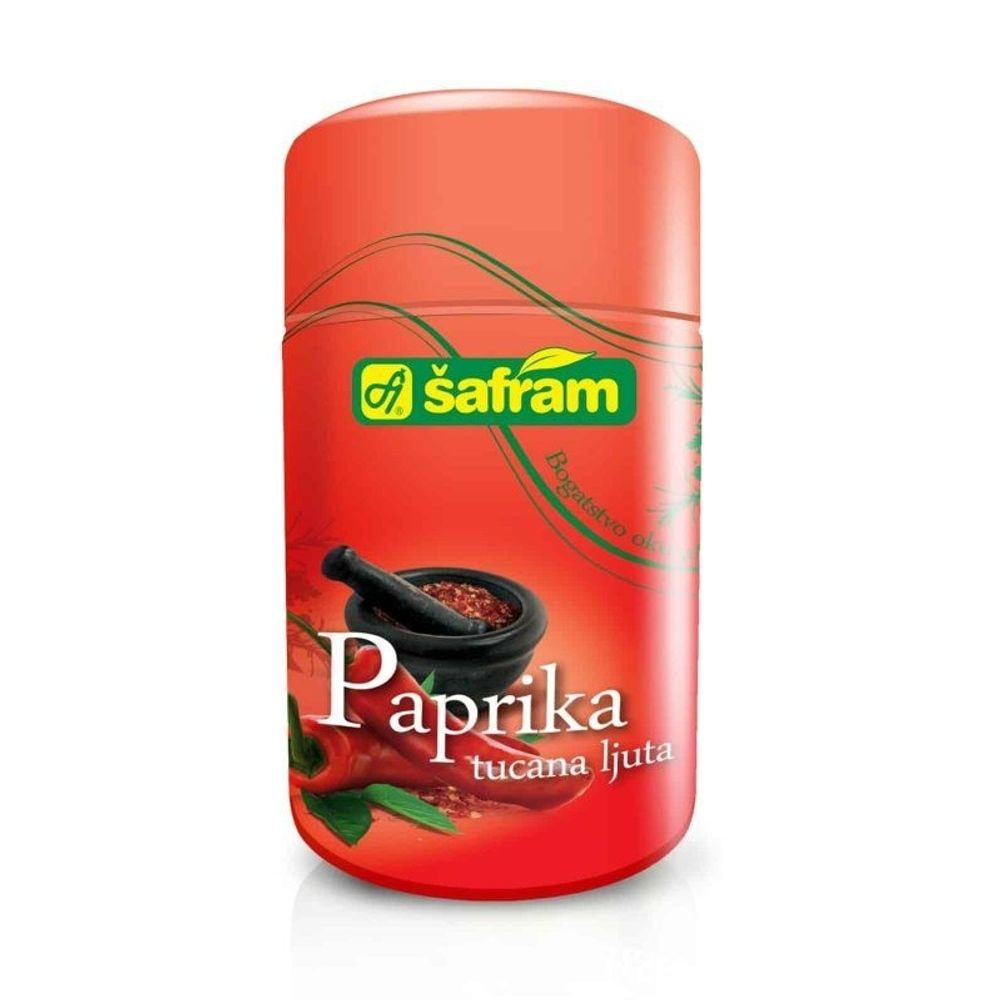 Paprika gebrochen scharf - 100g Pet Safram