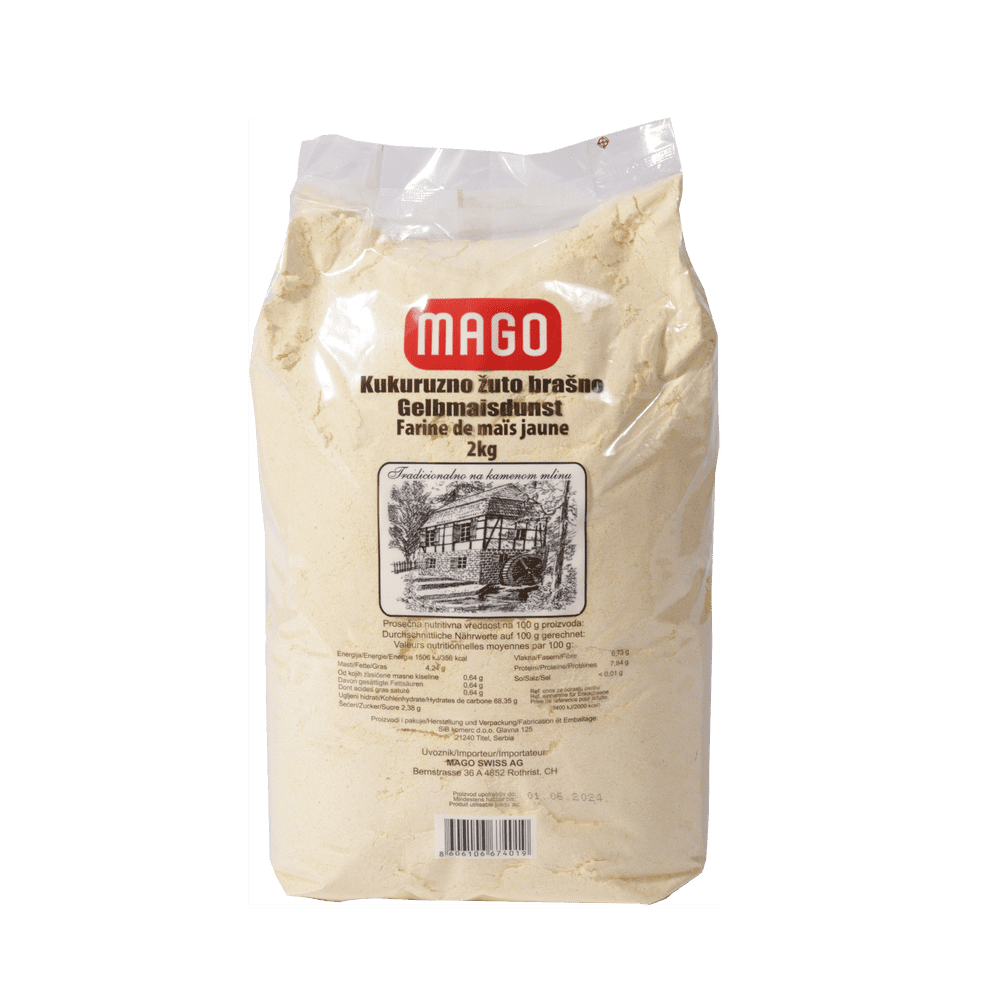 Maismehl gelb-kukuruzno zuto - 2kg Mago