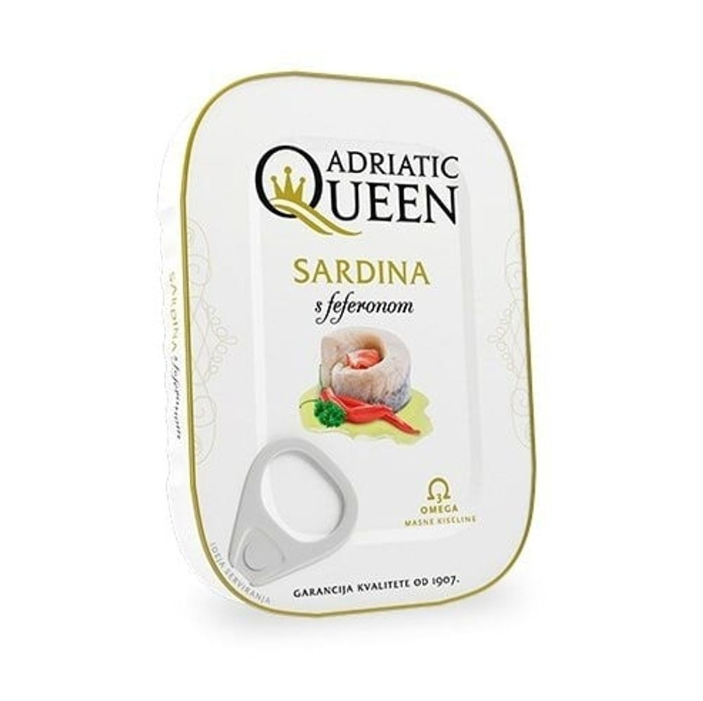 Adriatic Queen Sardinen in Pflanzenöl mit Peperoni - 115g
