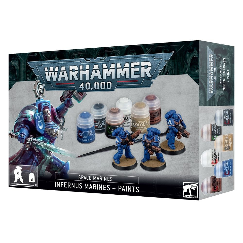 WARHAMMER 40,000: INFERNUS MARINES + PAINTS SET