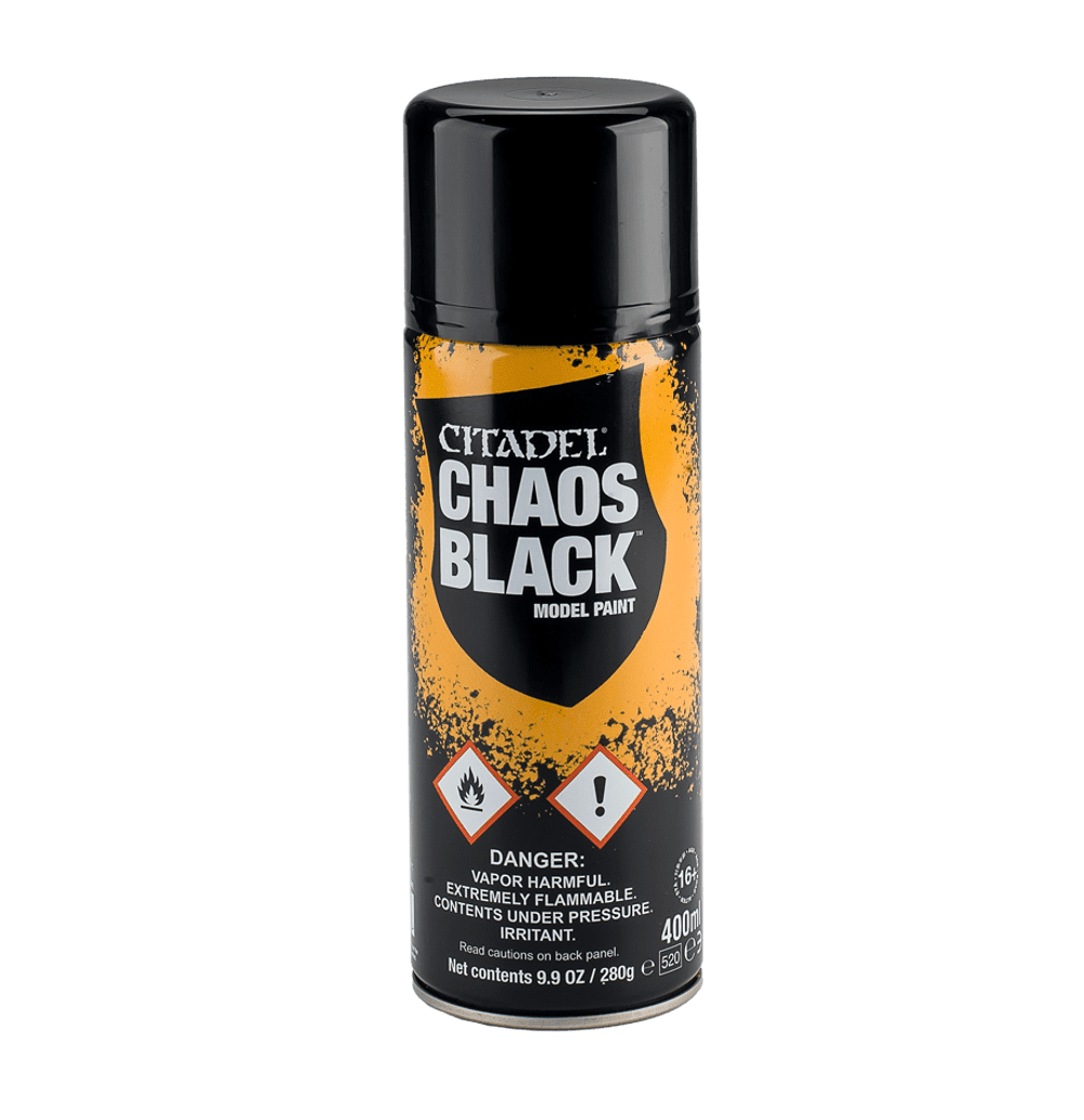CHAOS BLACK SPRAY PAINT (UK/ROW)