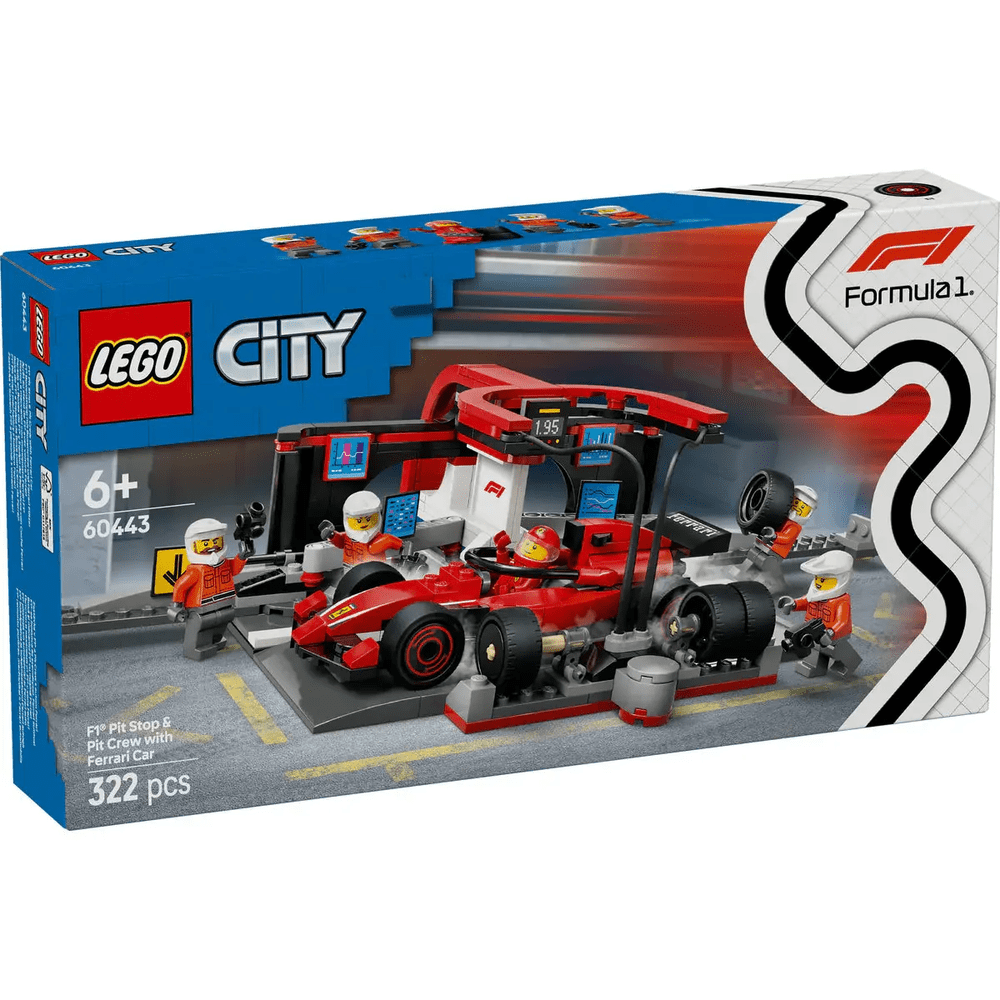 Servisni boks in mehaniki z avtomobilom Ferrari F1®