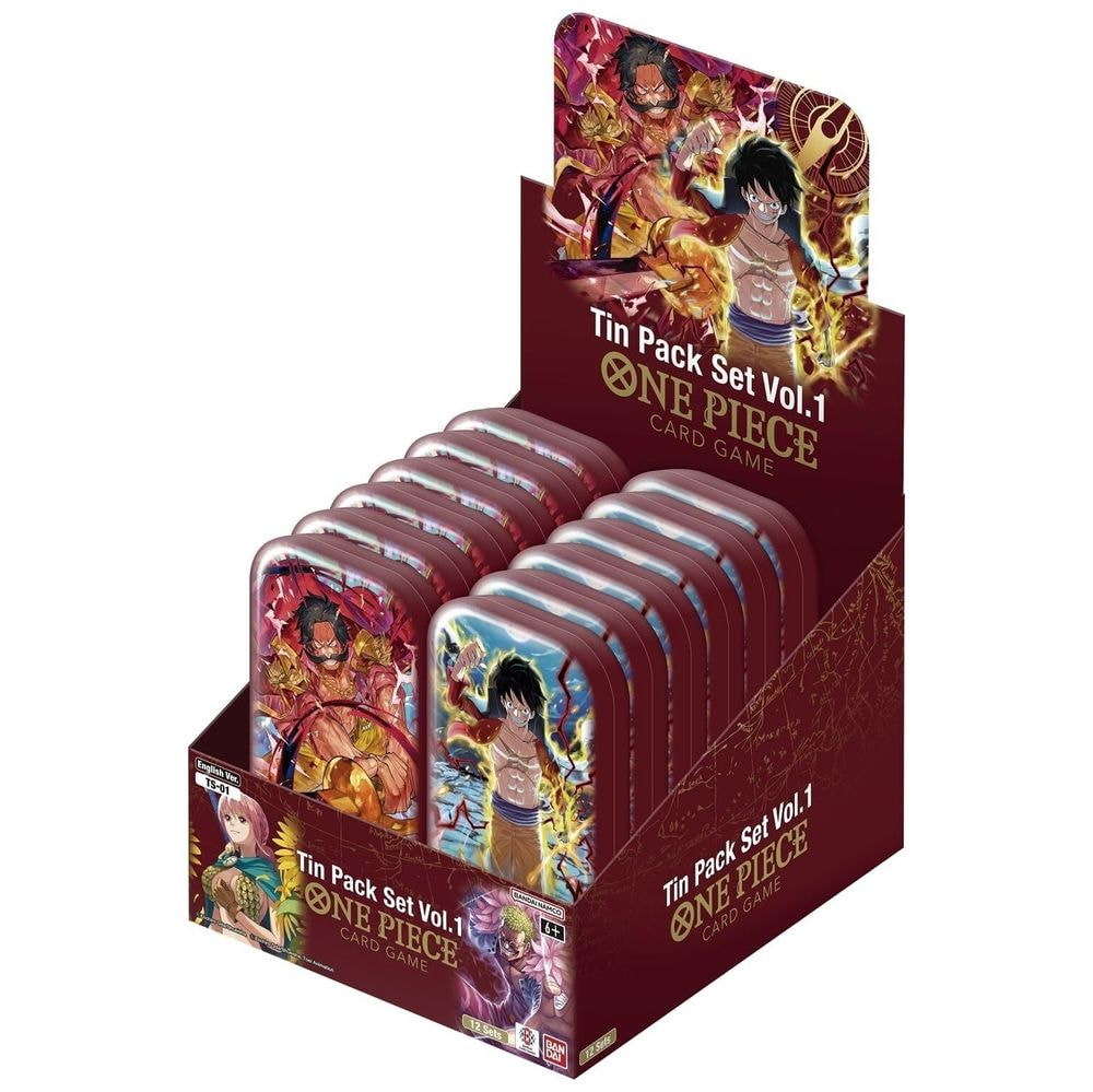 One Piece TCG: Tin Pack Set Vol. 1-2 Packs