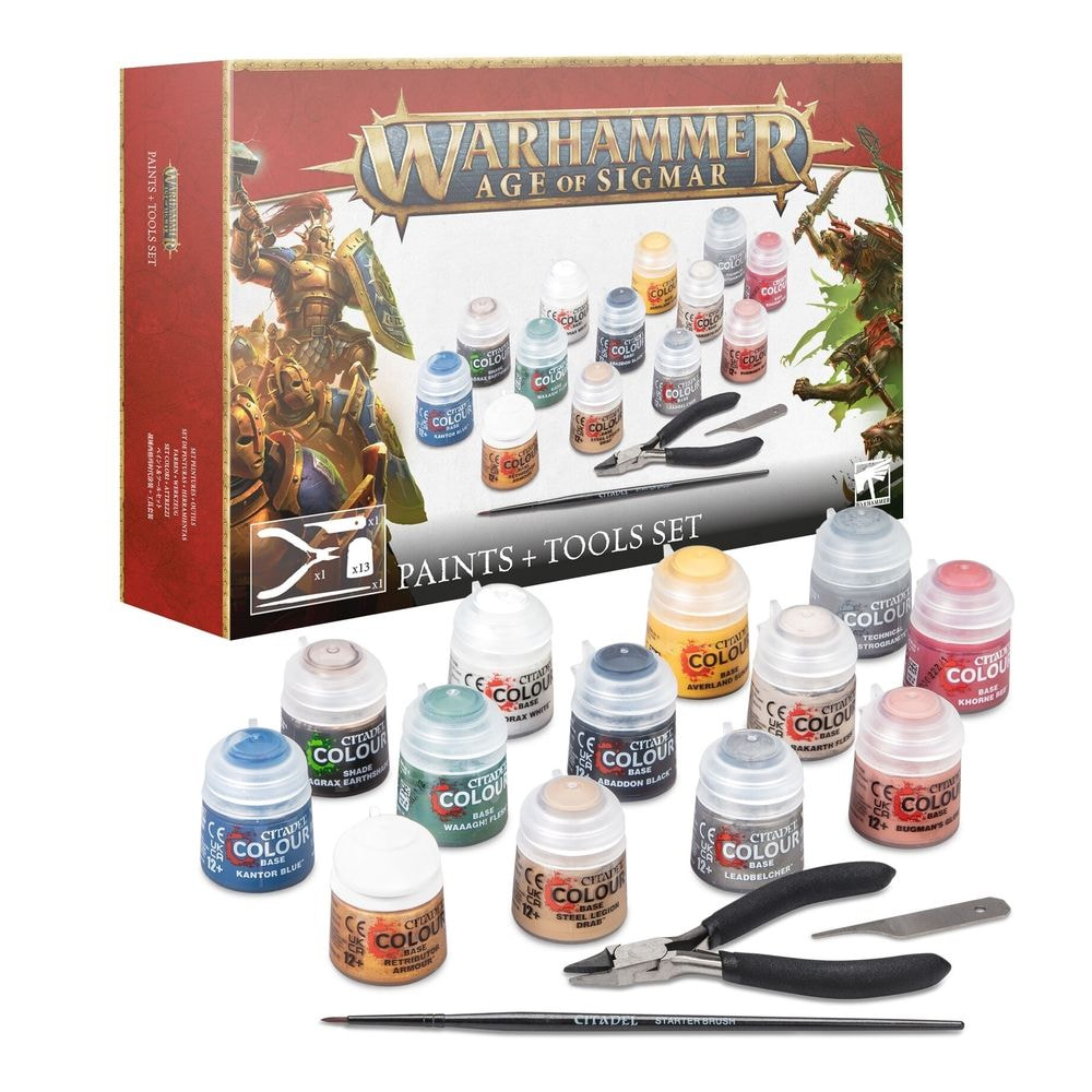AGE OF SIGMAR: PAINTS + TOOLS SET