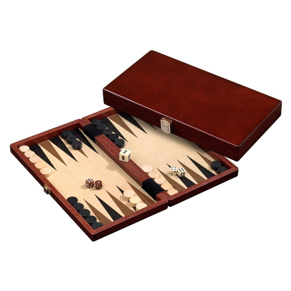 Backgammon cassette brown 28 x 15cm