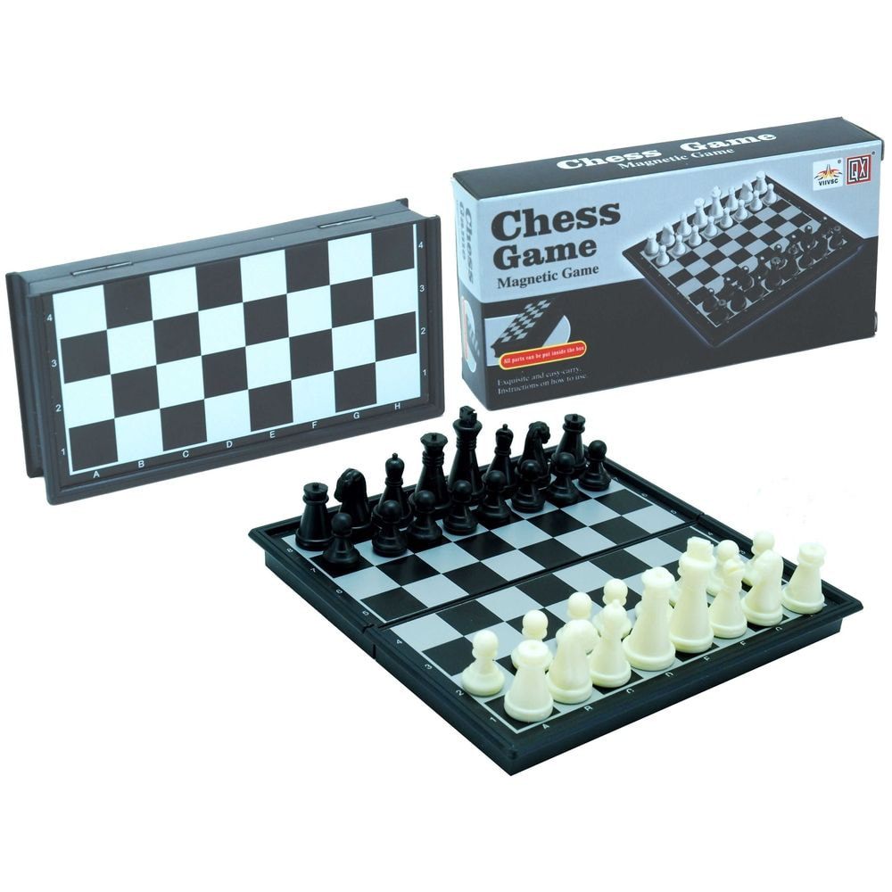 Chesscassette black plast.magnetic 13x6.5x2.4cm.