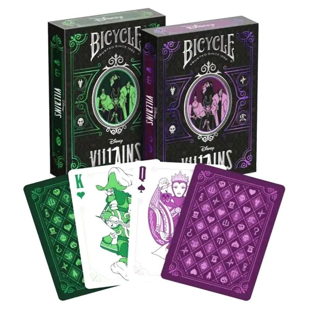 Bicycle- Disney Villains Green/Purple