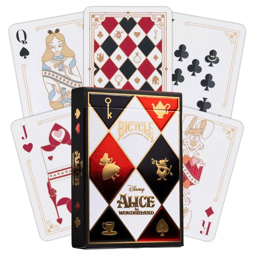 Poker cards Alice in Wonderland Disney