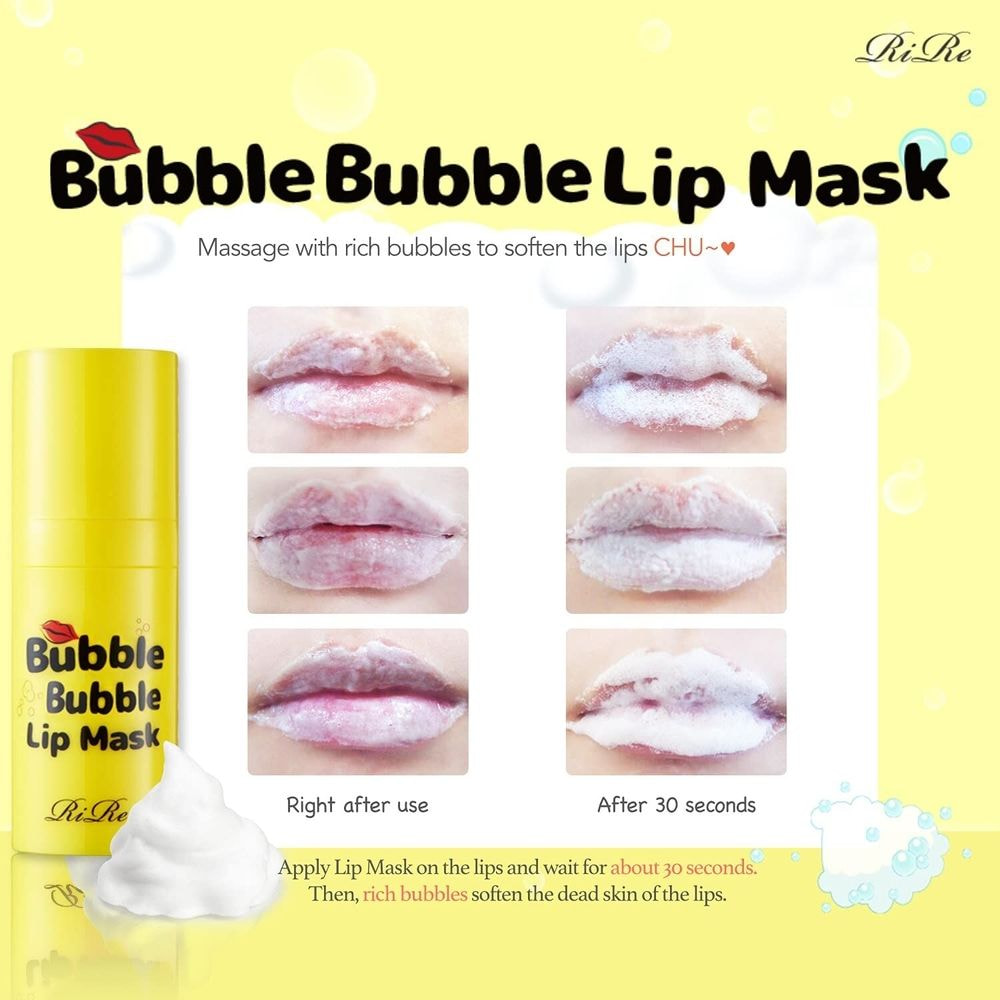 Bubble bubble maska za ustnice z izvlečkom limone ter vitaminom C, 12ml