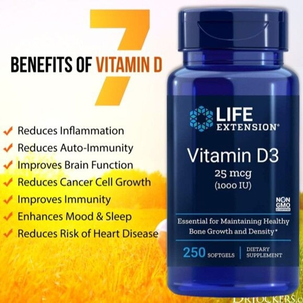 Life Extension Vitamin D3 250 gel kapsul
