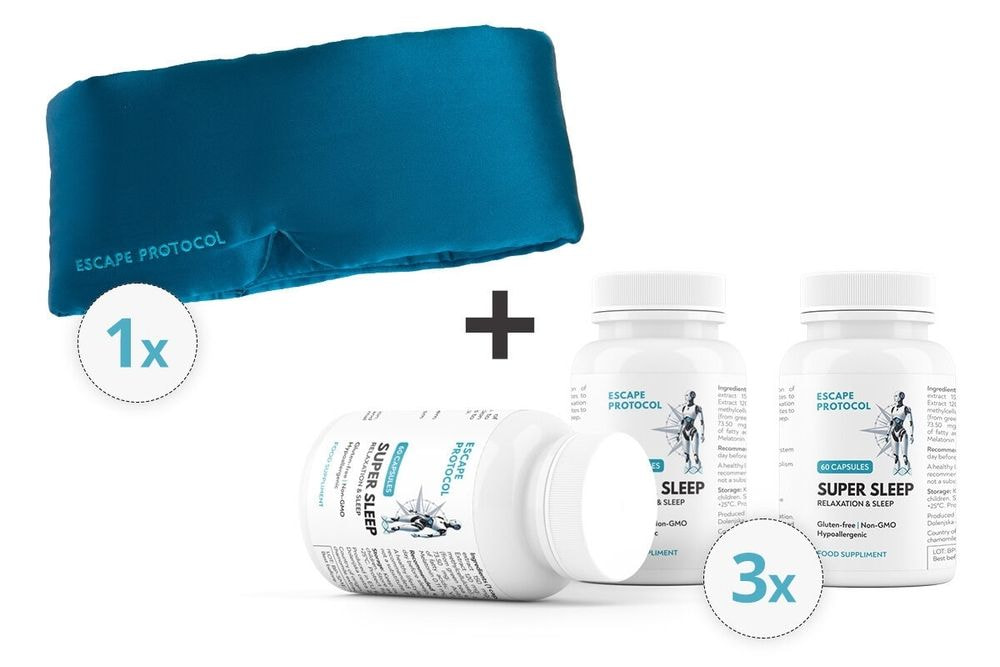 3x Super Sleep +  FREE silk mask