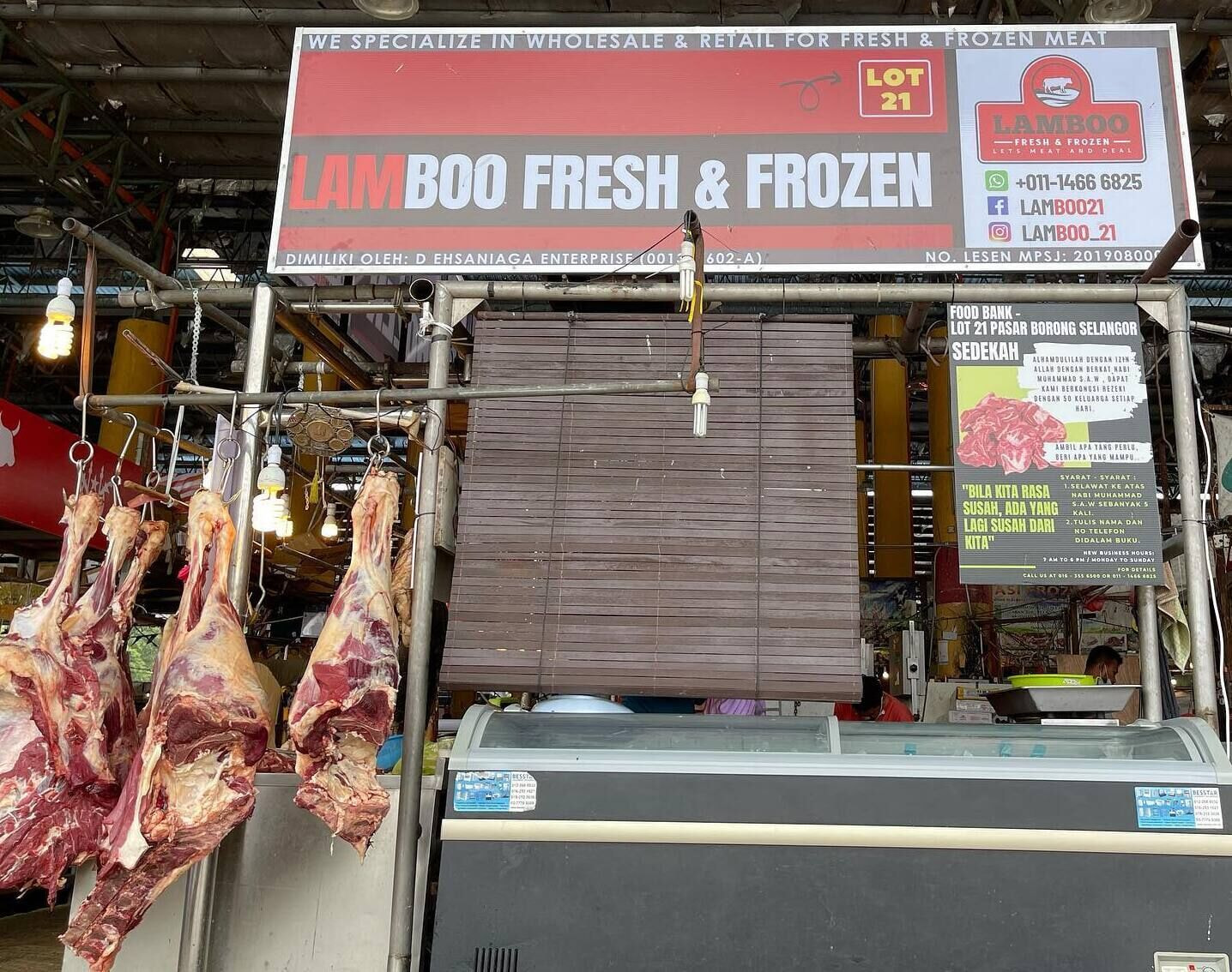 lamboo fresh & frozen at pasar borong selangor