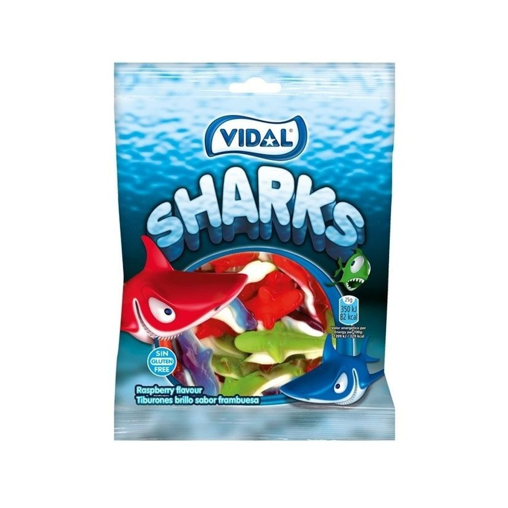 VIDAL GUMI BONBONI SHARKS 100 g