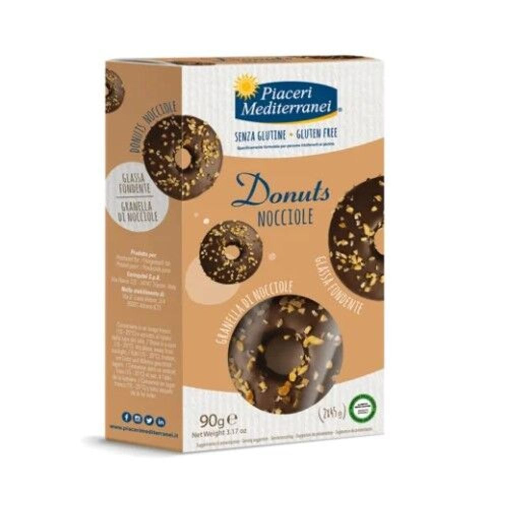 PIACERI MEDITERRANEI DONUTS Z LEŠNIKI, (2 x 45 g) 90 g PIACERI MEDITERRANEI DONUTS Z LEŠNIKI, (2 x 45 g) 90 g