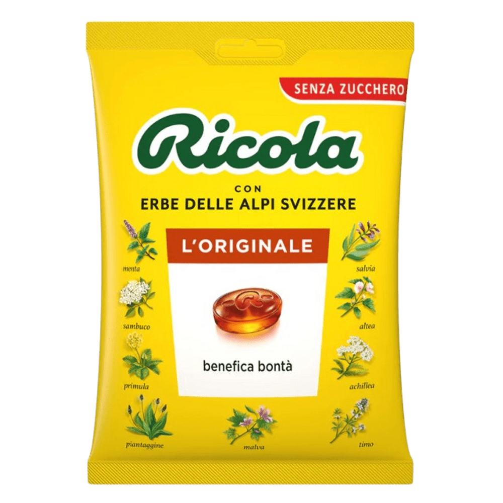 RICOLA ZELIŠČNI BONBONI BREZ SLADKORJA, 70 g