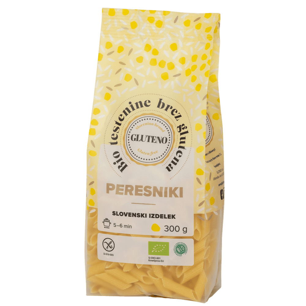GLUTENO TESTENINE PERESNIKI, BIO, 300g