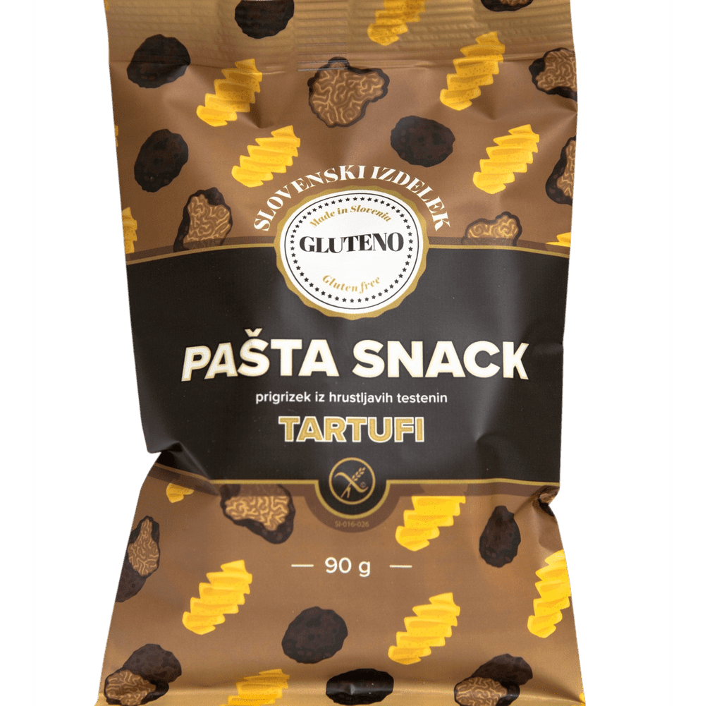 GLUTENO PASTA SNACK TARTUF, 90g