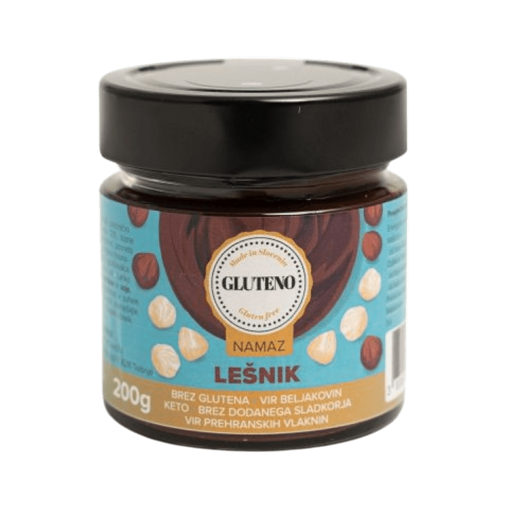 GLUTENO LEŠNIKOV NAMAZ, KETO, 200g