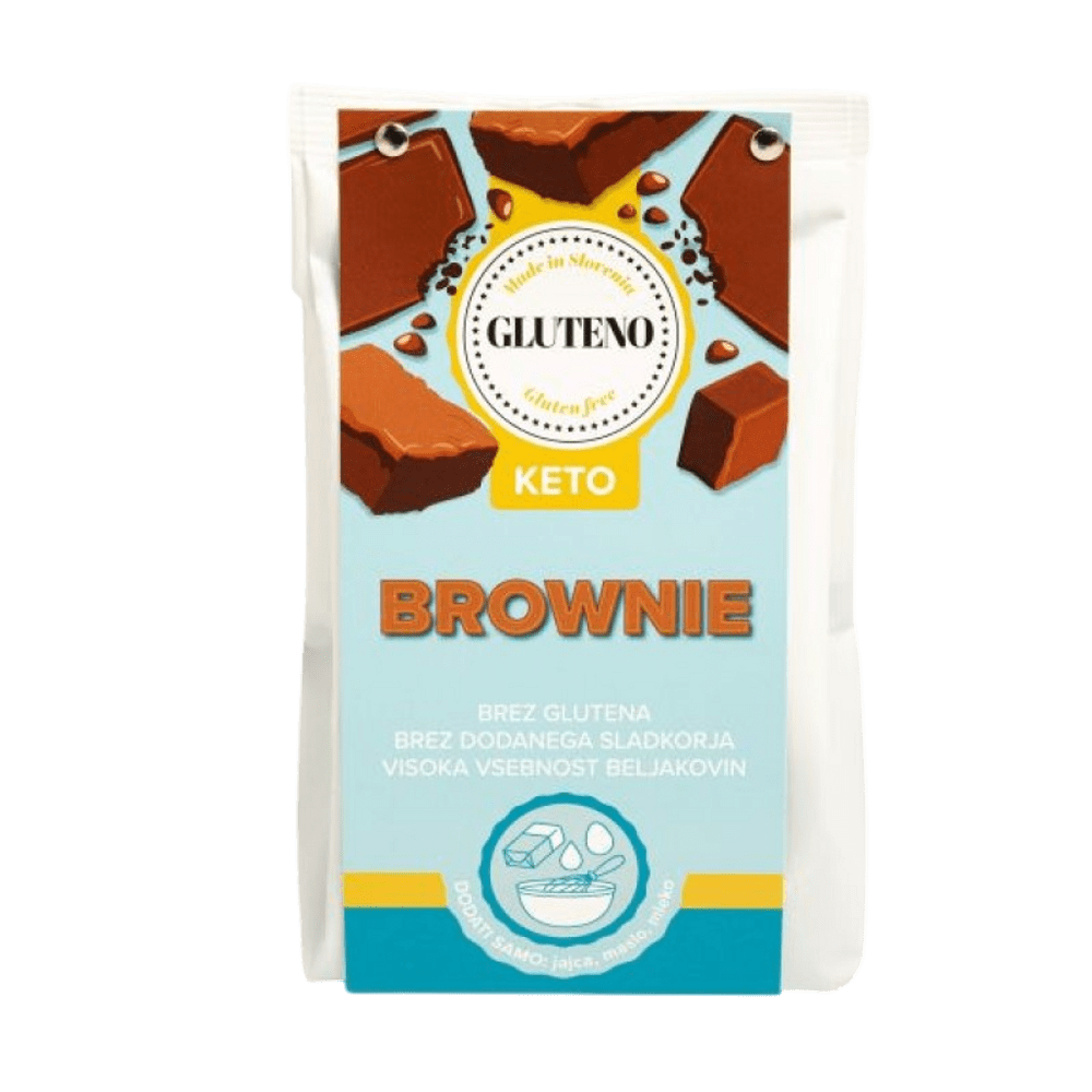GLUTENO BROWNIE MIX, KETO, 300g