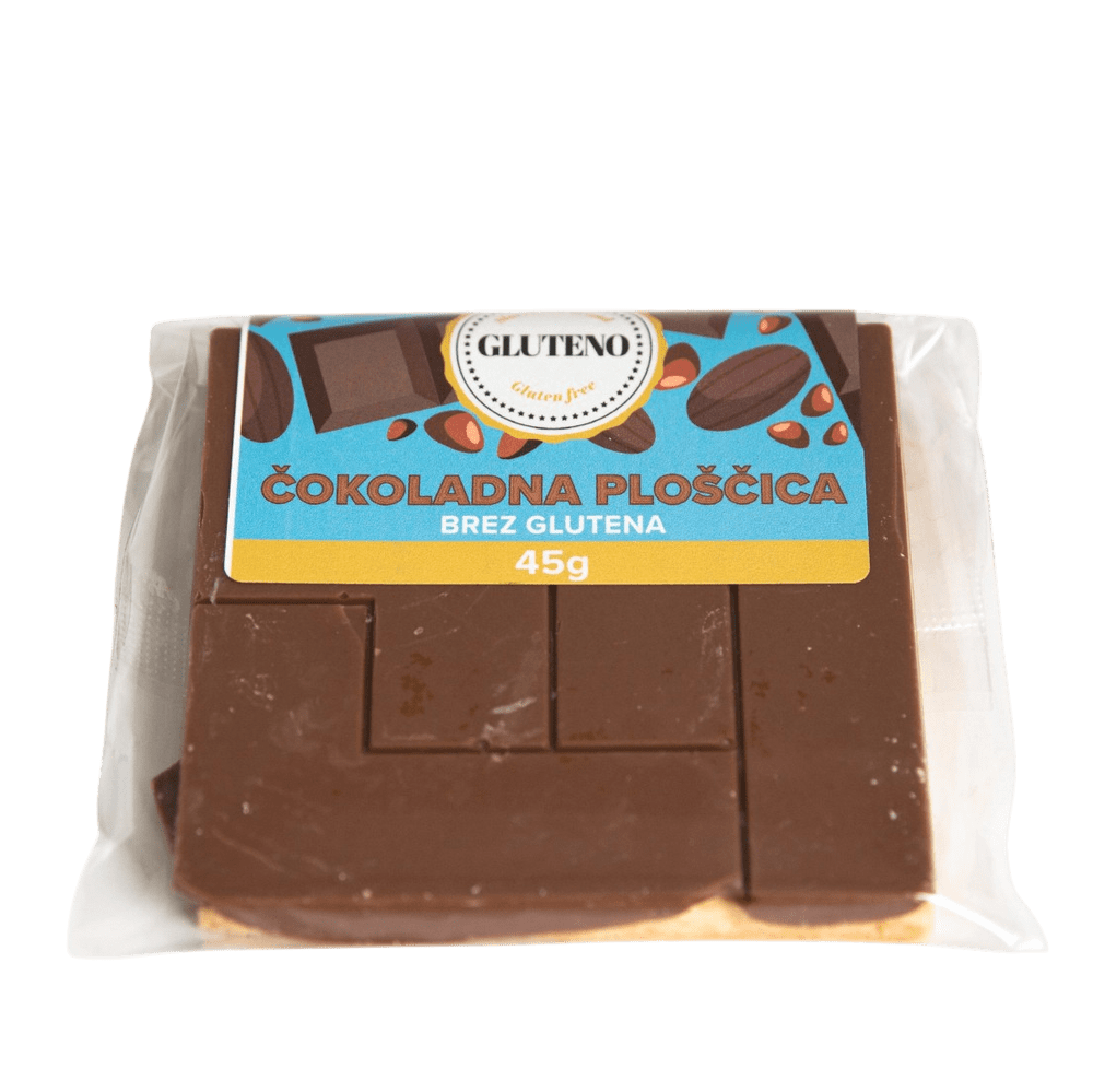 GLUTENO ČOKOLADNA PLOŠČICA, 45g