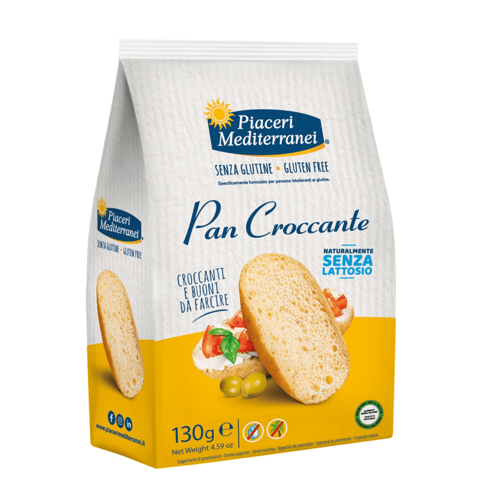 PIACERI MEDITERRANEI PAN CROCCANTE HRUSTLJAV KRUH, 130 g