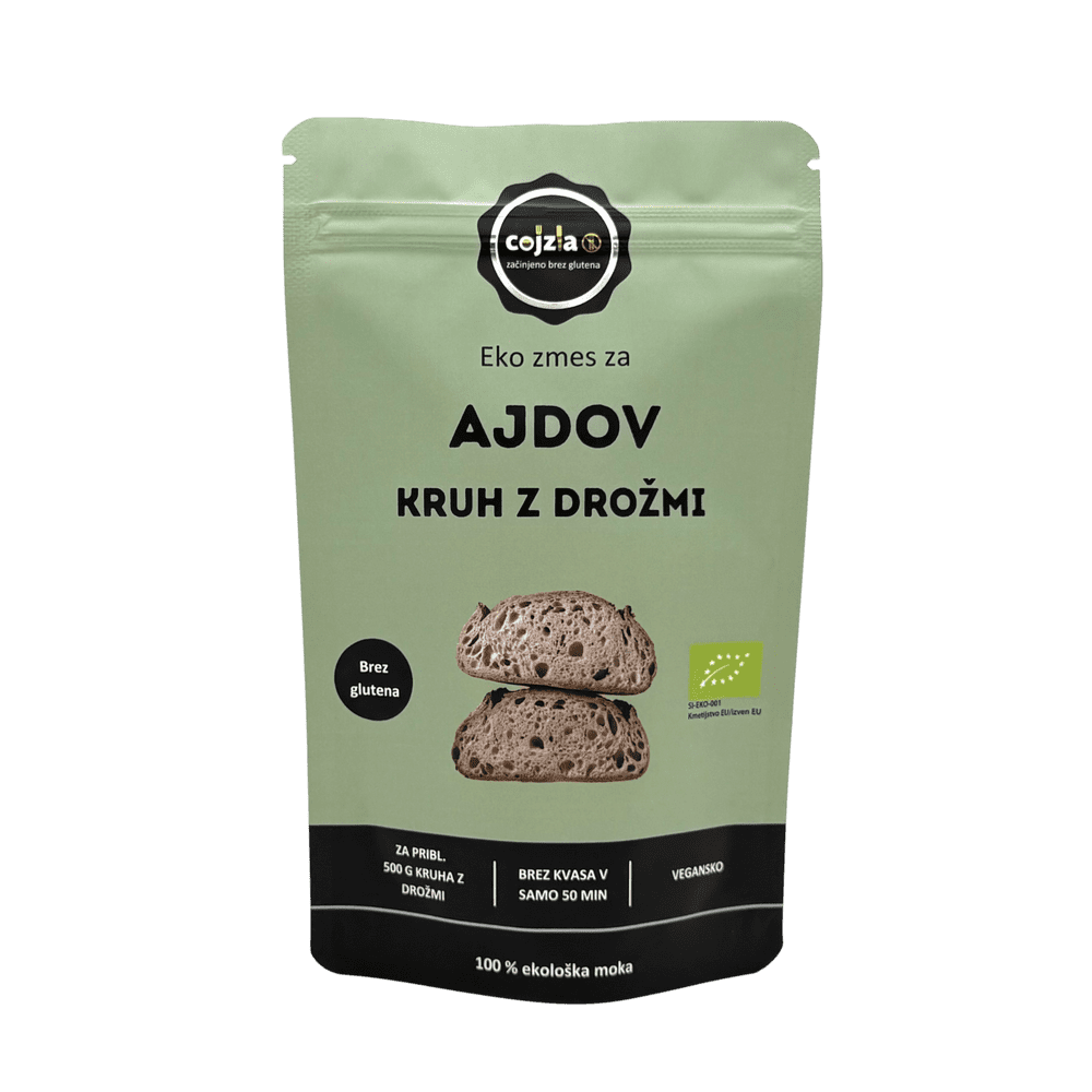 COJZLA EKOLOŠKA ZMES ZA AJDOV KRUH Z DROŽMI, 250 g COJZLA EKOLOŠKA ZMES ZA AJDOV KRUH Z DROŽMI, 250 g