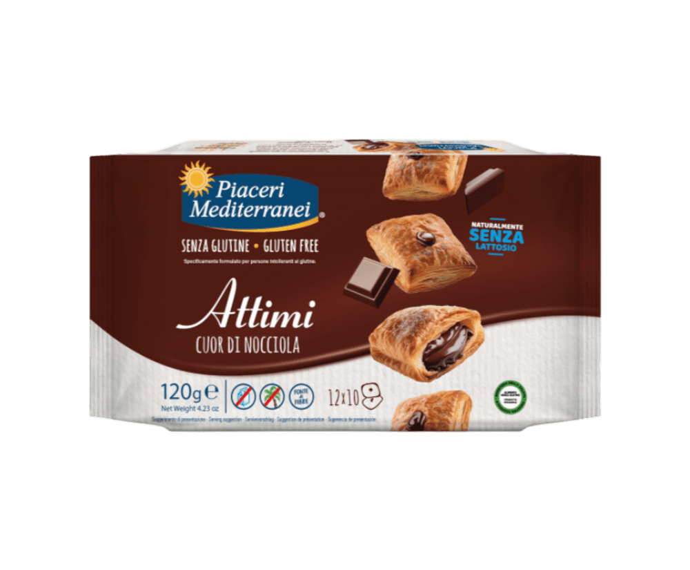 PIACERI MEDITERRANEI ATTIMI BLAZINICE Z LEŠNIKOVIM POLNILOM, 120 g